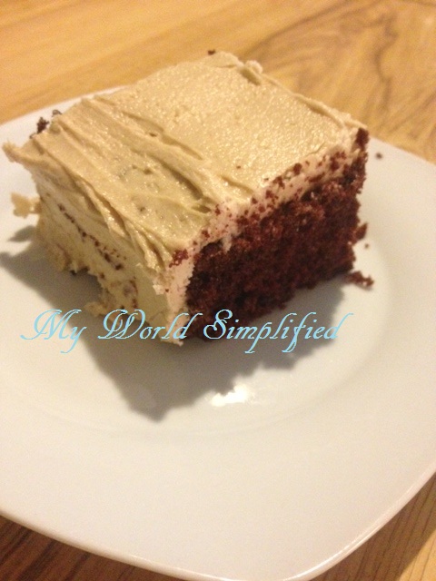 Easy Coffee Frosting - myworldsimplified.com