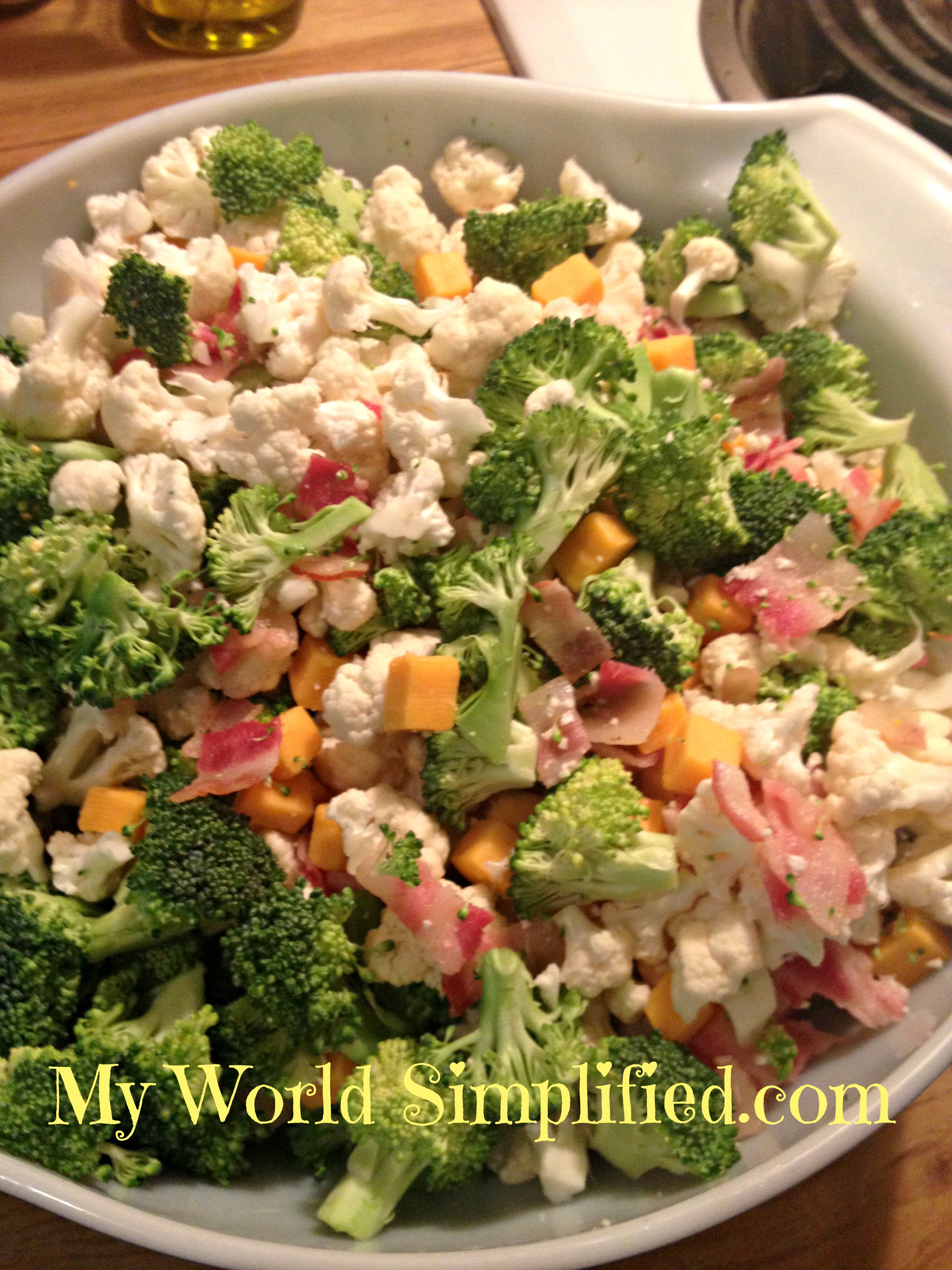 Amish Broccoli and Cauliflower Salad