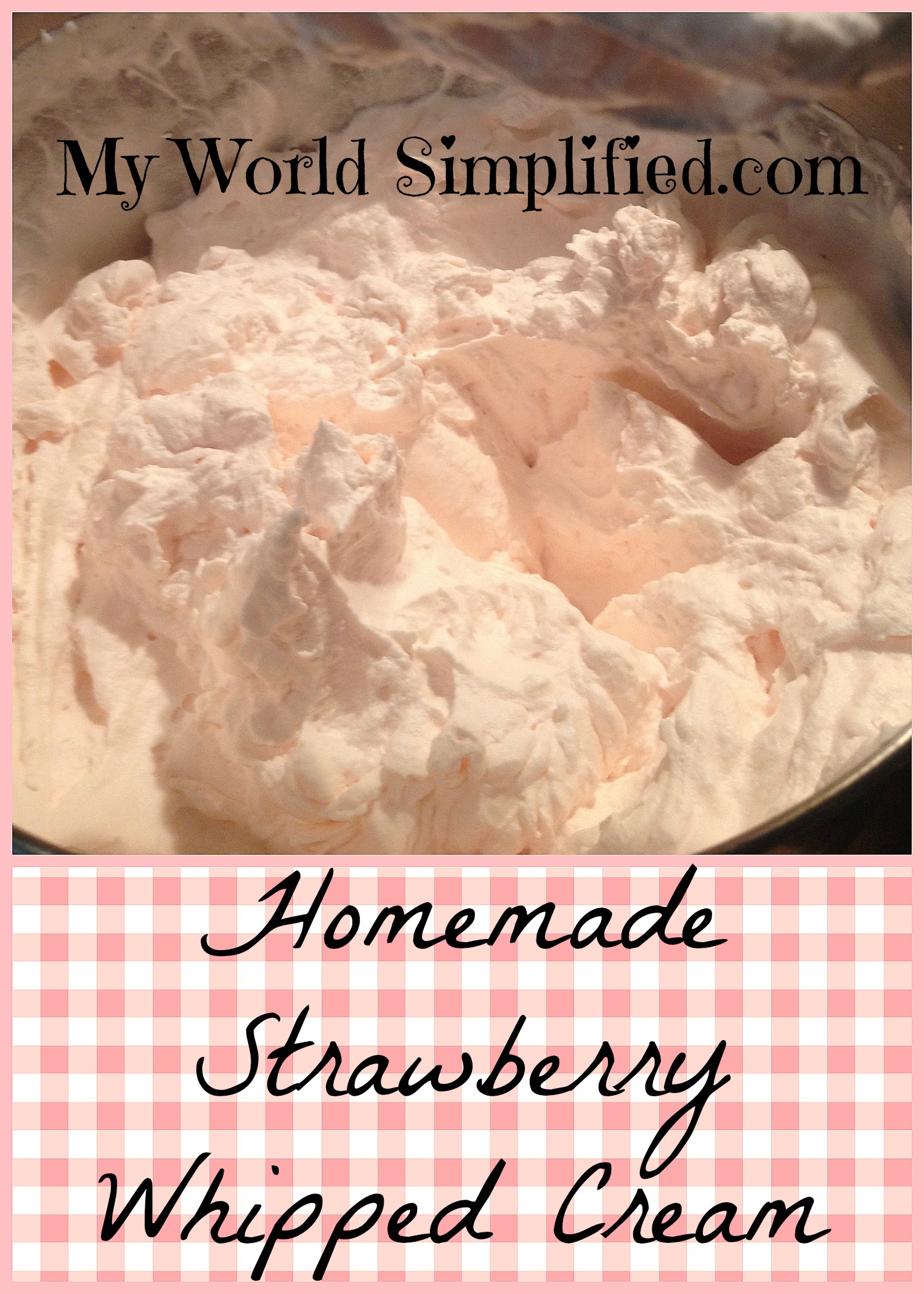 strawberry whipped cream recipe