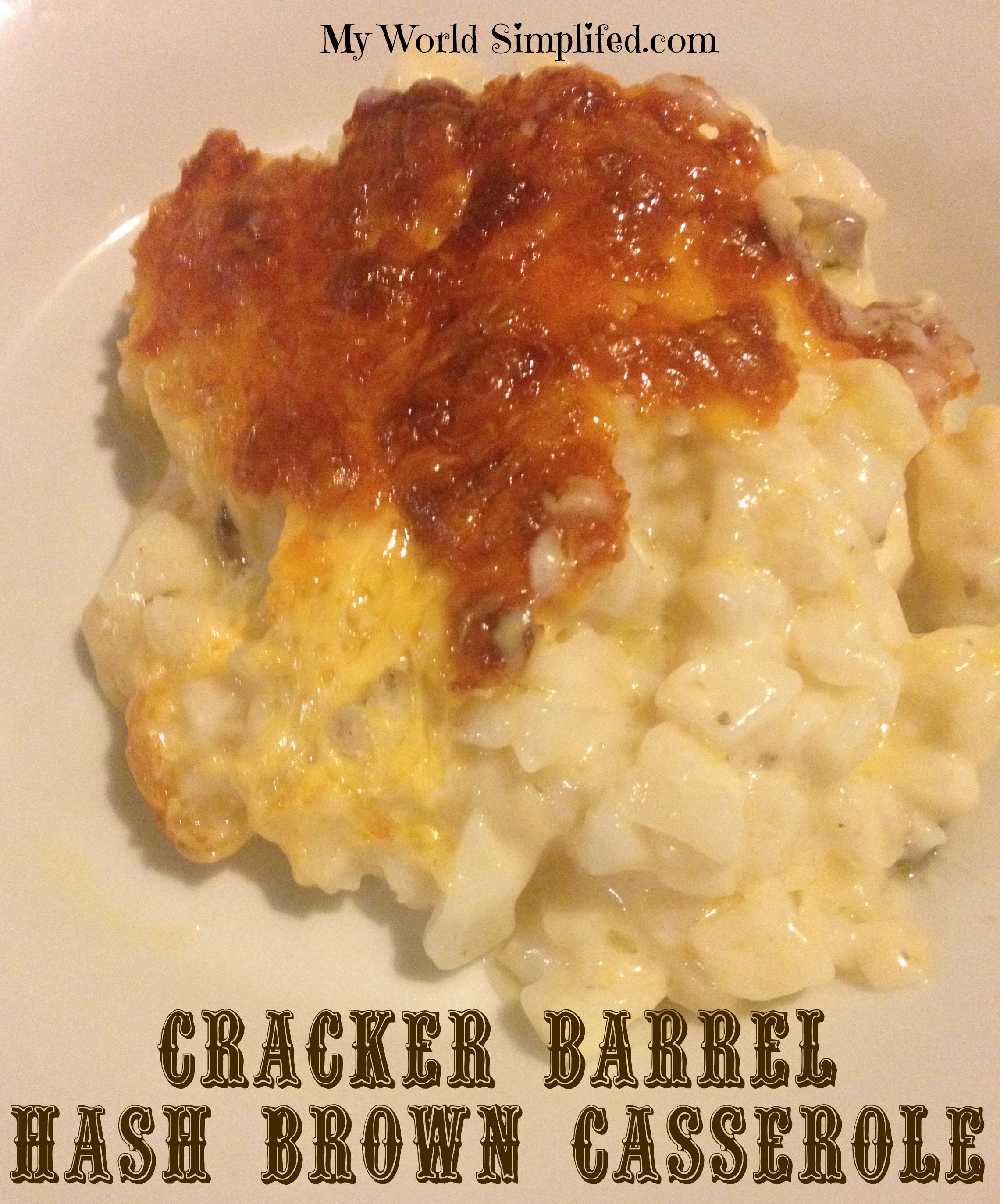 Cracker Barrel Hash brown Casserole #Recipe